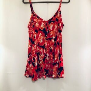 INC. International Concept Nostalgia Floral Fit and Flare Cami Size L